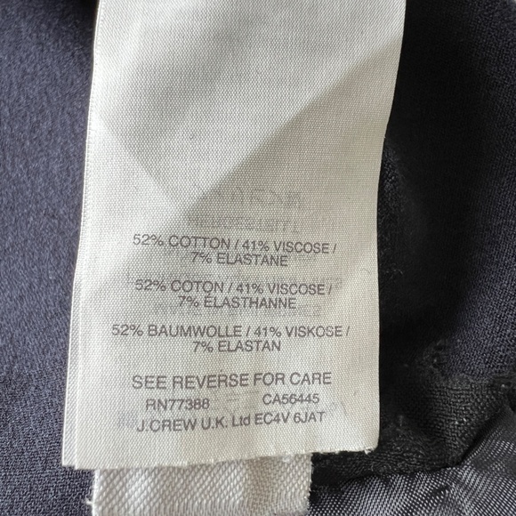 J Crew Martie Blue Stretch Cropped Pants Size 2 - Picture 13 of 14